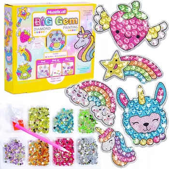 kreativní sada Diamantová mozaika, vyšívání diamantů