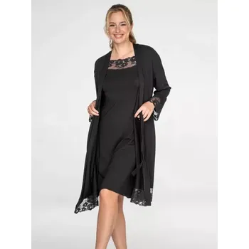 Dámský župan 310862/04 - dámský župan Timo, S, černá