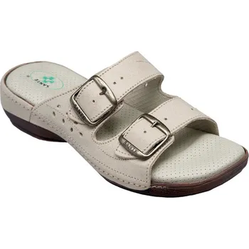 Dámská zdravotní obuv Dámské vycházkové pantofle N/124/3H/26 béžové 42