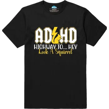 Pánské tričko Pánské tričko Rocková Veverka ACDC (Velikost: 4XL, Barva: Černá)