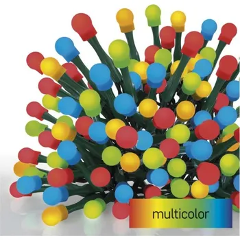 Vánoční dekorace LED vánoční cherry řetěz – kuličky, 48 m, venkovní i vnitřní, multicolor, programy,časovač