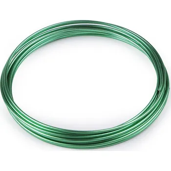 Vázací drát Drát hliníkový Ø1,8 mm, barva 7 zelená pastelová