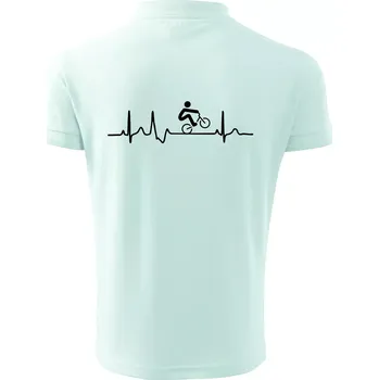 Pánská košile EKG BMX kolo - Polokošile pánská Pique Polo 203 - 4XL ( Frost )