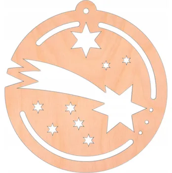 Vánoční dekorace Vánoční Koule krajková, Vánoční Baňky tvarované Hvězda 8,5 cm 1 ks