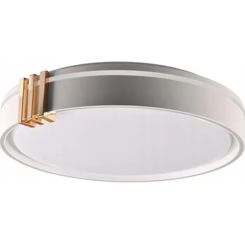 Kulatý Stropní Svítidlo Goldlux 38 x 38 cm bílá, šedá, zlatá