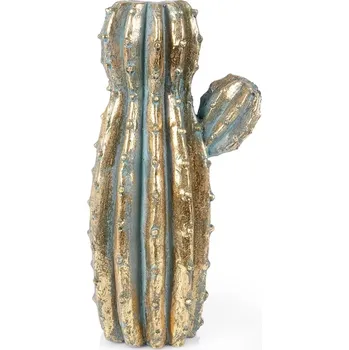 Váza Zlatá váza ve tvaru kaktusu 41,5 cm