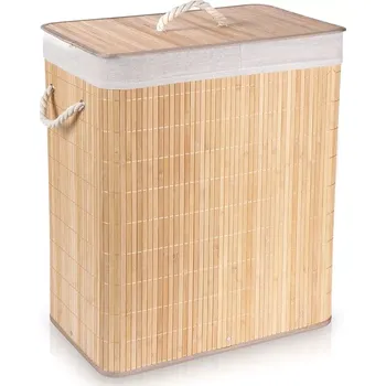 Koš na prádlo Skládací bambusový koš na prádlo 90 l Vilde, béžový