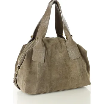 Kabelka MARCO MAZZINI Béžová taupe kožená kabelka (s288b) Velikost: ONE SIZE