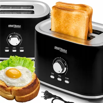 Topinkovač SENDVIČOVAČ TOUSTOVAČ 1000 W 7 ÚROVNÍ 2 TOPINKY FUNKCE ROZMRAZOVÁNÍ