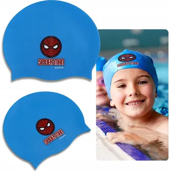 Plavecká čepice Plavecká čepice pro děti Silikonová Marvel Comics modrá