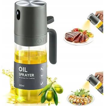 Nádoba na olej a ocet Rozprašovač na olej a ocet , skleněný dávkovač , 250 ve spreji