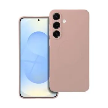 Pouzdro na mobilní telefon Kryt SILICONE MAG COVER kompatibilní s MagSafe pro SAMSUNG S25 Plus růžový - OEM + zdarma možnost vyzkoušet a vrátit zboží do 30 dní