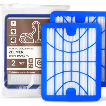 Filtr do vysavače 2x FILTR do VYSAVAČE Zelmer Solaris 5000.0 HQ Vzduchu HEPA Předfiltr EM-W