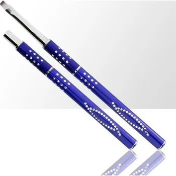 Kosmetický štětec Štětec na gel Allepaznokcie s přírodním vlasem, tmavě modrý