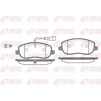 Brzdová destička Remsa 0879.31 Sada brzdových destiček, kotoučové brzdy