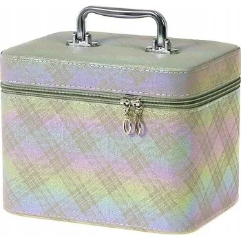 Kufřík L, kufr se zrcadlem zapínaný na zip, 23x17x15 cm