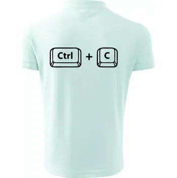 Pánská košile Táta CTRL + C - Polokošile pánská Pique Polo 203 - 3XL ( Frost )