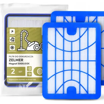 Filtr do vysavače 2x FILTR do VYSAVAČE Zelmer Magnat 3000.0 EK Vzduchový HEPA Předfiltr EM-W