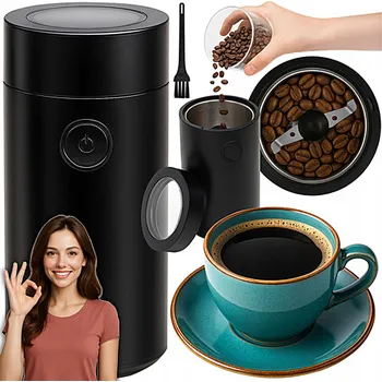 Mlýnek na kávu ELEKTRICKÝ MLÝNEK NA KÁVU A KOŘENÍ 150W BPA FREE PROTISKLUZOVÝ