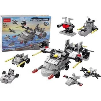 ostatní stavebnice Stavebnice helikoptéra 6v1 DIY, 117 dílků