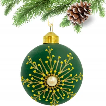 Vánoční dekorace SKLENĚNÁ VÁNOČNÍ KOULE MATNÁ RŮŽOVÁ BAREVNÁ PŘÍVĚSEK OZDOBA SVÁTEČNÍ DEKORACE 7 CM