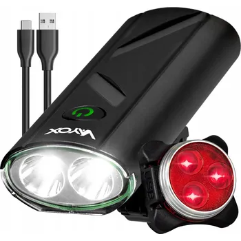 Cyklosvítilna SVĚTLA NA KOLO PŘEDNÍ A ZADNÍ OSVĚTLENÍ USB LED LAMPA VAYOX