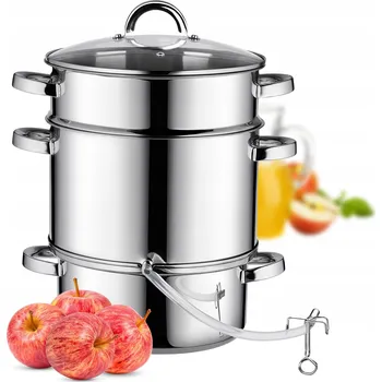 NEREZOVÝ ODŠŤAVŇOVAČ 8L NA PLYN INDUKCI HRNEC PARNÍK NA OVOCNÉ ŠŤÁVY KADAX
