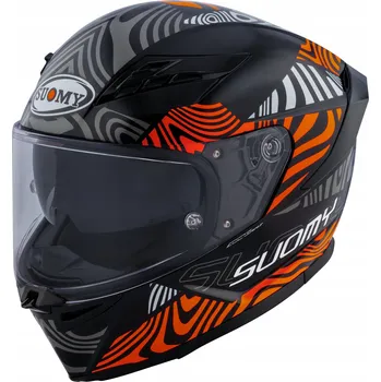 Helma na motorku SUOMY INTEGRÁLNÍ PŘILBA STELLAR 2 MOLTEN ORANŽOVÁ ČERNÁ VELIKOST S