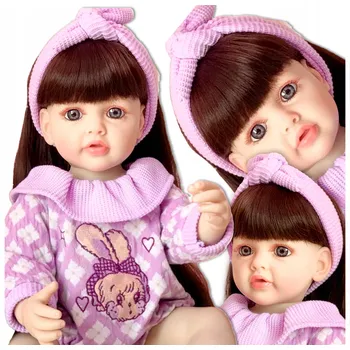 Panenka PANENKA REBORN JAKO ŽIVÁ MIMINKO DÍTĚ HOLČIČKA VELKÁ 50 cm jako skutečná