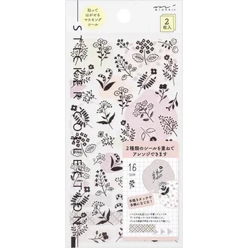 samolepka MD Samolepky dva archy Monotone