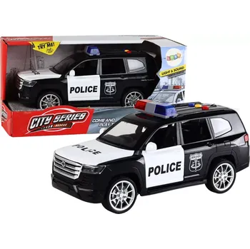 Hračka Policejní auto s efekty, otevíracími dveřmi a měřítkem 1:14