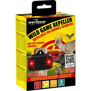 Odpuzovač zvířat Weitech WK0302 – Solární odpuzovač divoké zvěře s červeným světlem