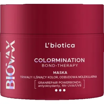 Vlasová regenerace L'biotica Biovax Colormination Bond-Therapy Obnovující maska na vlasy 200 ml