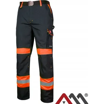 Pracovní obuv Pracovní kalhoty ART.MAS černé dlouhé s reflexními prvky vel. 58