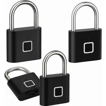 IP kamera Visací zámek SMART PADLOCK s otiskem prstu, černý