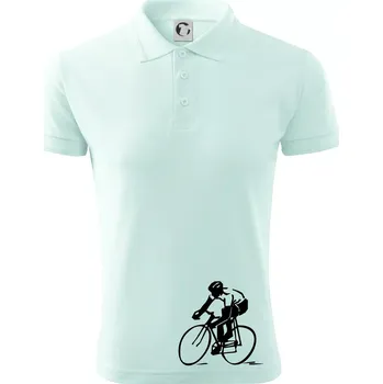 Pánská košile Silniční cyklista - Polokošile pánská Pique Polo 203 - 3XL ( Frost )