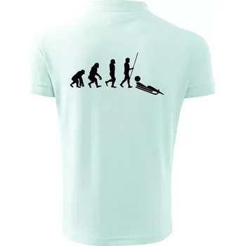 Pánská košile Evoluce jízdy na bobu - Polokošile pánská Pique Polo 203 - 2XL ( Frost )