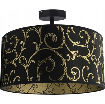 ZÁVĚSNÁ LAMPA STROPNÍ LUSTR DEKORATIVNÍ STÍNIDLO PW-FI30 STROPNÍ SVÍTIDLO LED E27 ZLATÁ