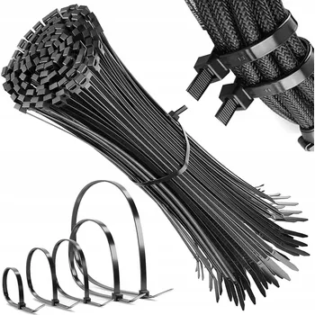 Stahovací páska Hadicová spona Falon-Tech 4,8 mm x 400 mm, šířka 4,8 mm, 100 ks