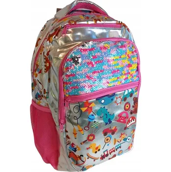 Školní batoh Školní batoh Mochila s více přihrádkami růžový, vícebarevný