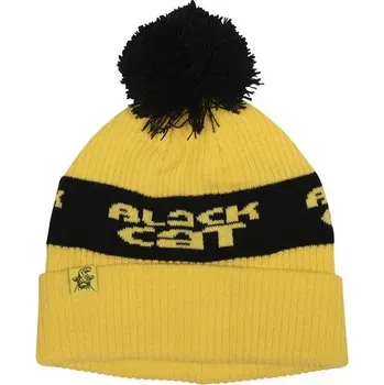 Čepice Black Cat Čepice Yellow Bobble Hat
