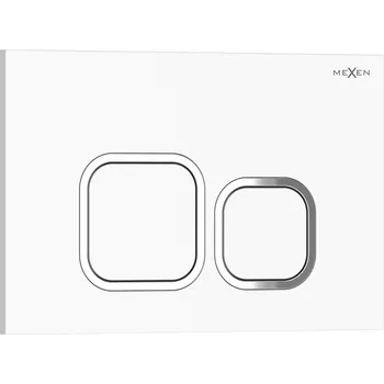 Mexen Tex 03 tlačítko splachování, bílý lesk - 6103-01 Splachovací tlačítka
