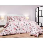 DADKA VRACOV Povlečení krep Kvítí na pudrovém 140x200, 70x90 cm