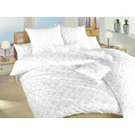 DADKA VRACOV Povlečení damašek Rokoko bílé 140x200, 70x90 cm