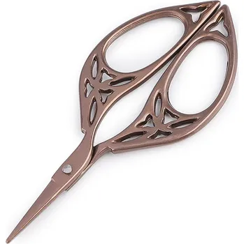 Krejčovské nůžky Nůžky vyšívací ozdobné, barva měděná tmavá