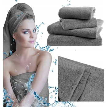 Ručník Sada 4 ručníků – osuška plážová hotelová 70x140 a ručník 50x100 BAVLNA