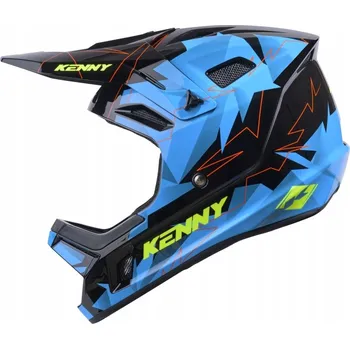 Cyklistická přilba KENNY RACING CYKLISTICKÁ PŘILBA MTB DECADE GRAPHIC SMASH BLUE MODRÁ L (MIPS)