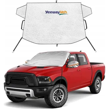 Plachta na motorové vozidlo OCHRANNÁ PODLOŽKA / KRYT NA PŘEDNÍ SKLO AUTA PROTI SNĚHU, LEDU A SLUNCI - XL