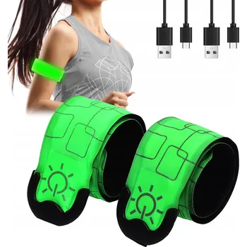2 KS LED reflexní pásky na ruku/paži/kolo