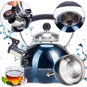 Varná konvice Tradiční ocelová Konvice Kamille 2 l modrá